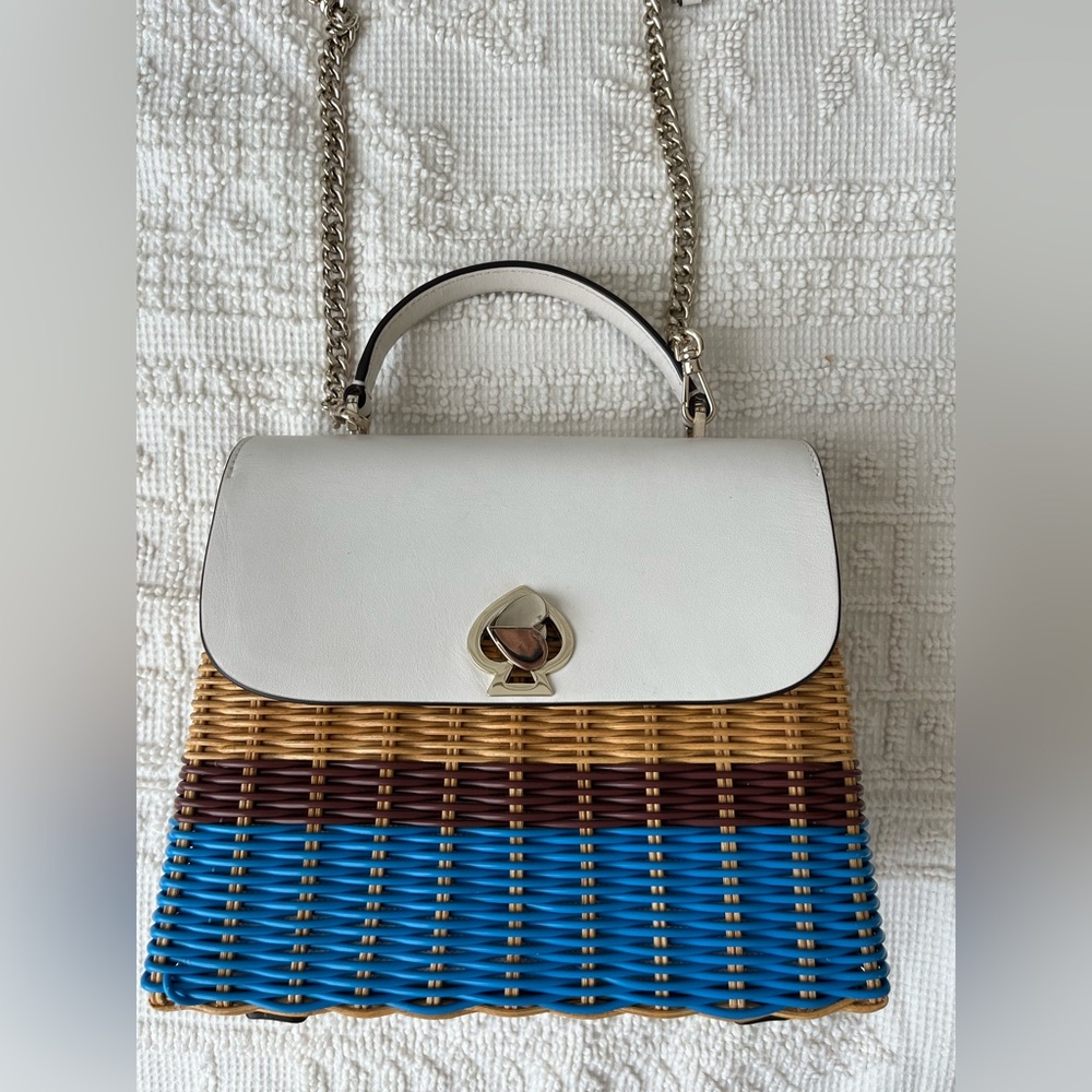 KATE SPADE Romy Wicker Medium Top-handle Bag - Picture 3 of 13